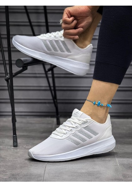 Unisex Fuspetli Poli Taban Spor Ayakkabı-Beyaz fiyatları