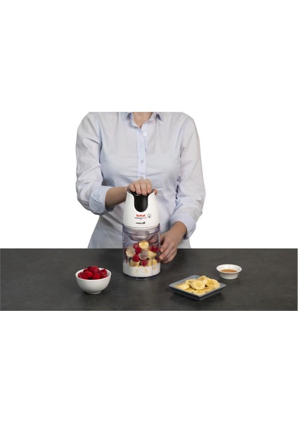 MasterChop Powelix 4 Bıçaklı Beyaz Rondo ve Doğrayıcı