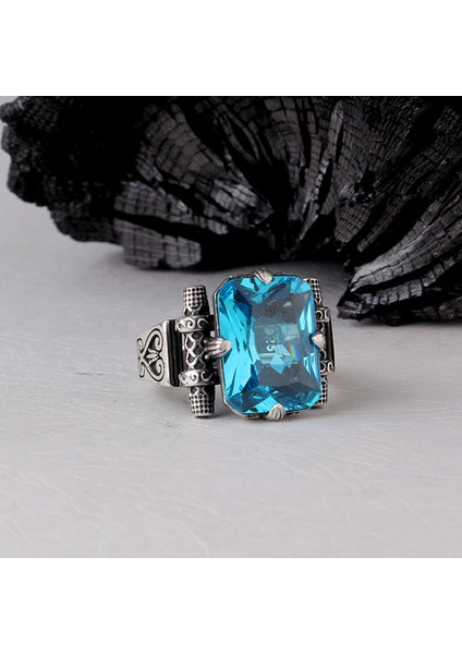 925 Ayar Gümüş Zirkon Taşlı Model Erkek Yüzük modelleri