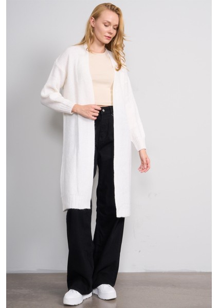 Çetinkaya Miya Mira Modest 2318 Kadın Şal Yaka Akrilik Triko Hırka Ekru fiyatları