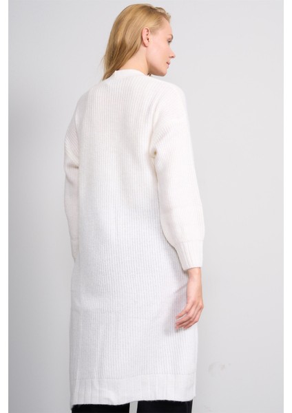Çetinkaya Miya Mira Modest 2318 Kadın Şal Yaka Akrilik Triko Hırka Ekru fırsatları