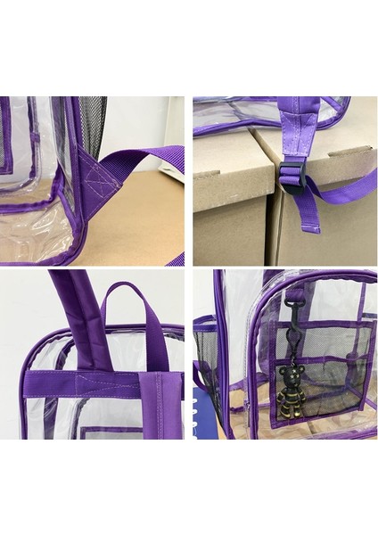 Şeffaf Pvc Büyük Kapasiteli Öğrenci Okul Çantası (Yurt Dışından) fırsatları