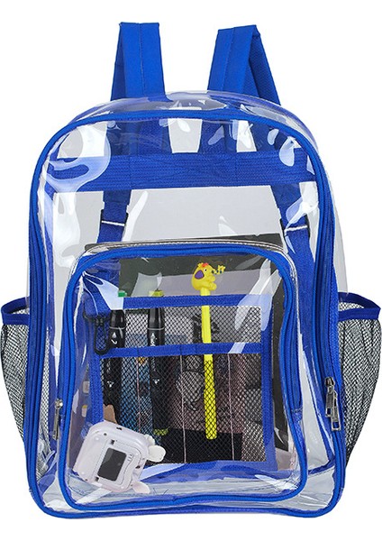 Şeffaf Pvc Büyük Kapasiteli Öğrenci Okul Çantası (Yurt Dışından)