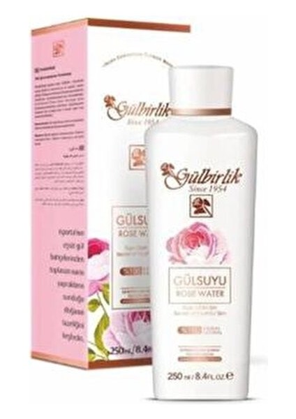 Gül Suyu Doğal ve Dermatolojik Olarak Test Edilmiş 250 ml Tüm Ciltler İçin fiyatları