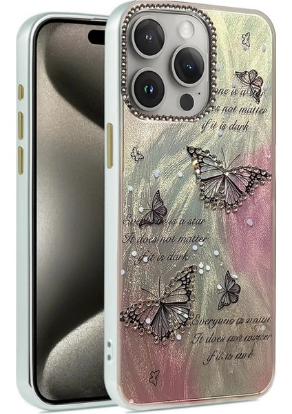 iPhone 15 Pro Kılıf Blade Aynalı Desenli Kapak - Desen 6