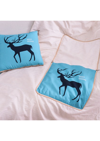 Üzerinde Logo Baskılı Ikisi Bir Arada Yastık Yorganı, Çok Fonksiyonlu Araba Kanepe Yastığı Yorganı (Yurt Dışından)