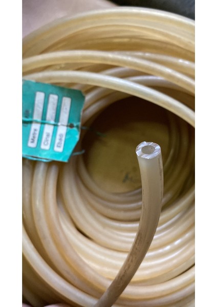 Emınn 6X10 1 Metre Şeffaf Sarı Oto Hortum Yakıt Su Hortumları