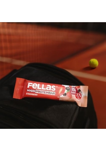 Fellas Çilekli Yüksek Protein Bar 45 G x 12 Adet modelleri
