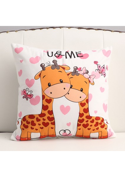 Karikatür Yastık Minderleri 2'li Paket (Yurt Dışından)