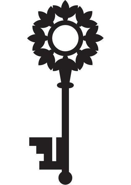 Tarihi Anahtar Desen Sticker (Tip 4) 10 x 24 cm