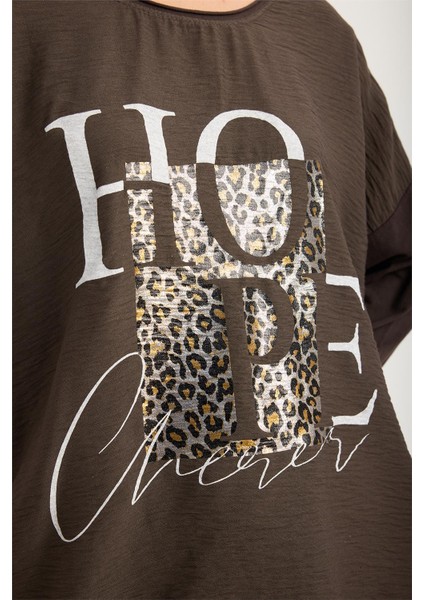 Yaldızlı Leopar *hope* Bluz fırsatları