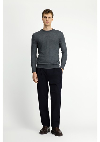 Bisiklet Yaka Regular Fit Yünlü Triko Kazak modelleri