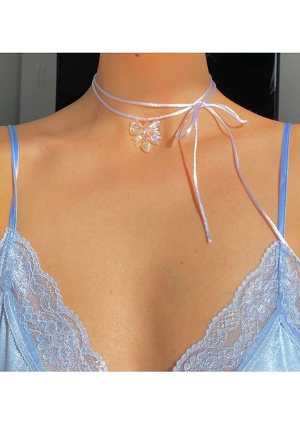 Ipli Bağlanabilir Coquette Aesthetic Fiyonk Kolye