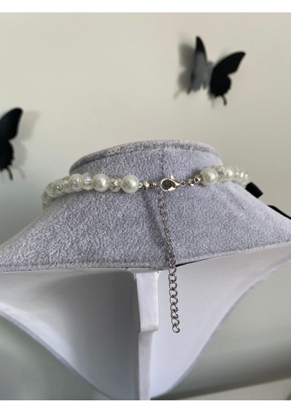 Ribbon Kurdele Coquette Aesthetic Cam Inci Kolye fırsatları