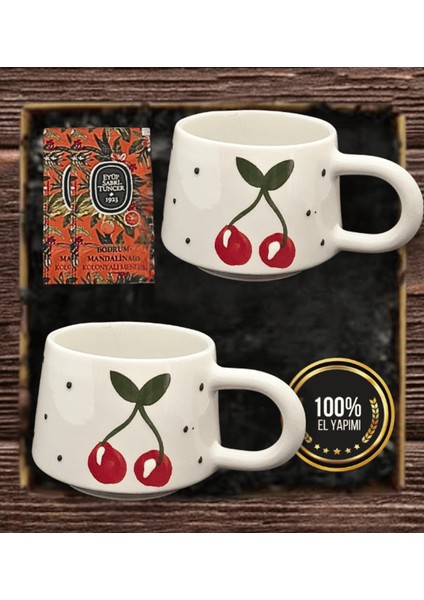 El Yapımı Hediyelik 2’li Kupa Seti