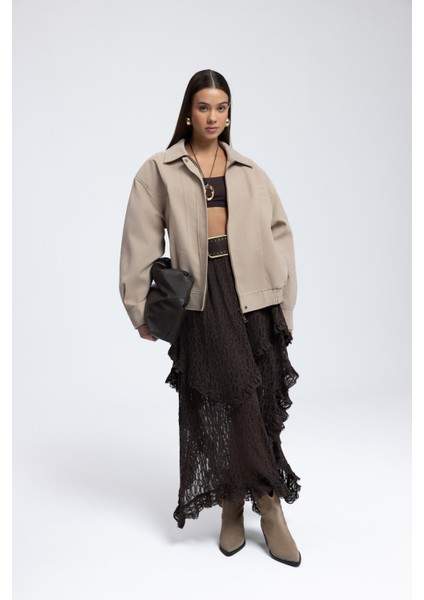 Osea Unisex Bej Bomber Ceket fiyatları