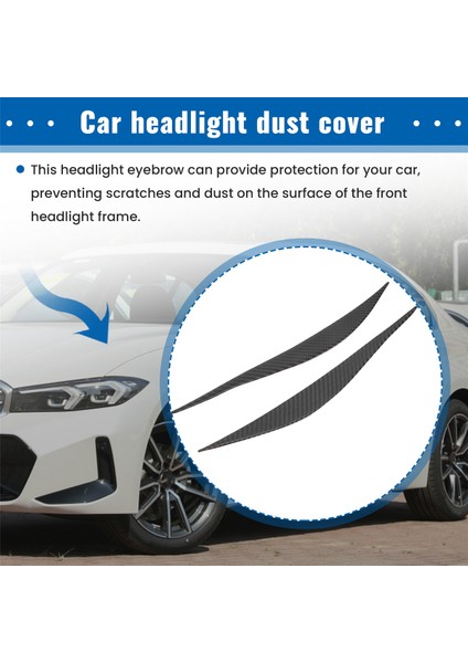 Karbon Fiber Far Göz Kapakları Trim, Far Kaş Kapağı Bmw 3 Serisi F30 320I 325I 316I Için (Yurt Dışından) fırsatları