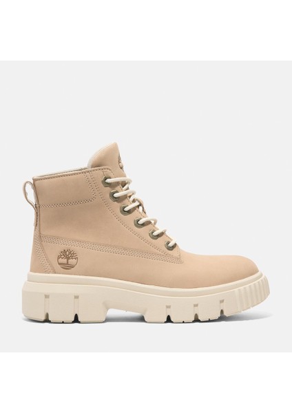 Greyfield Mid Lace Up Kadın Bej Bot - TB0A2FT6EN71