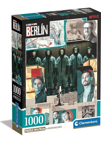 1000 Parça La Casa De Papel Puzzle Berlin 1 (Compact Box)