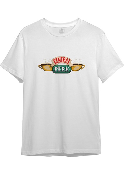 Central Perk / Friends Tişört - Beyaz