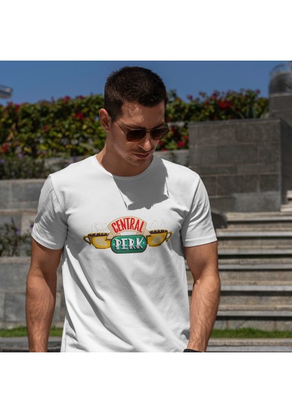 Central Perk / Friends Tişört - Beyaz modelleri