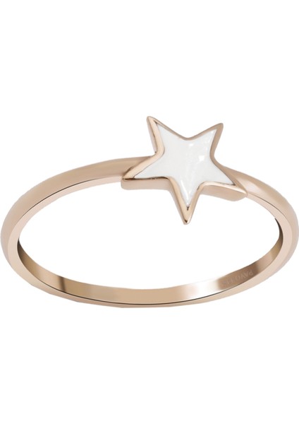 Cebeci 14 Ayar Sedefli Yıldız Altın Yüzük fiyatları
