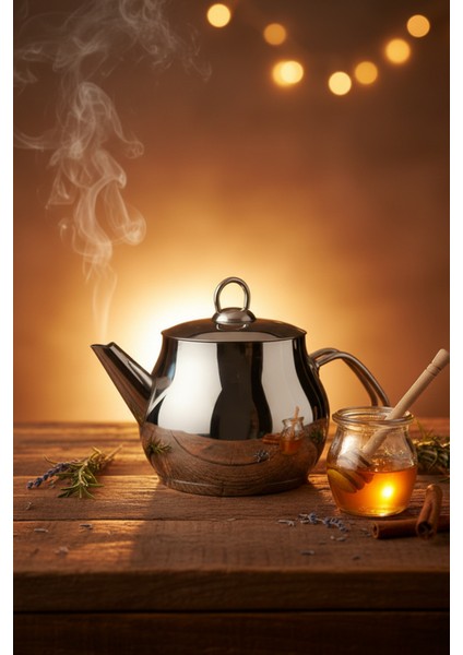 Küre 1.5 Litre Paslanmaz Çelik Bitki Çayı Demliği