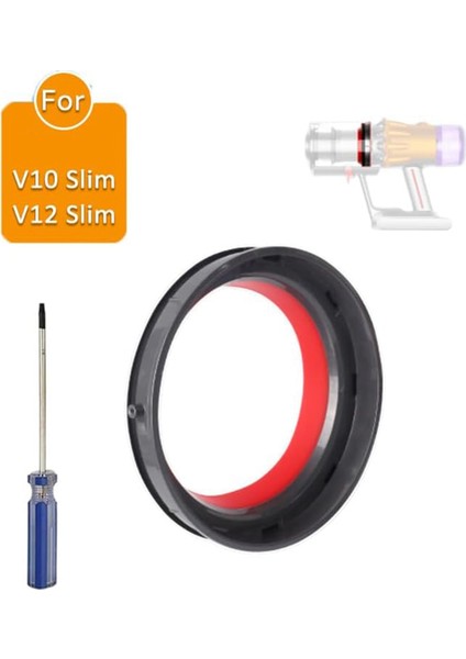 V10 Slim V12 Dijital Elektrikli Süpürge Yedek Parçaları Için Toz Haznesi Kova Üstü Sabit Sızdırmazlık Halkası (Yurt Dışından) fırsatları