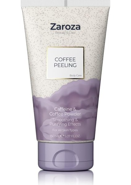 Zaroza Arındırıcı ve Besleyici Vücut Peelingi Kahve & Kafein & Kayısı Çekirdeği 150 ml