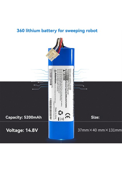 Robovac L70 L10 Hybrid T2190 Qihoo 360 S9 Robot Süpürge Için 14.4V 5200MAH Lityum Pil (Yurt Dışından) fırsatları