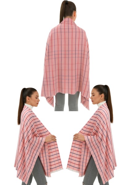 1 Adet Kadın Büyük Bedene Uygun Yumuşak Dokulu Kışlık Desenli Atkı Omuz Şalı modelleri