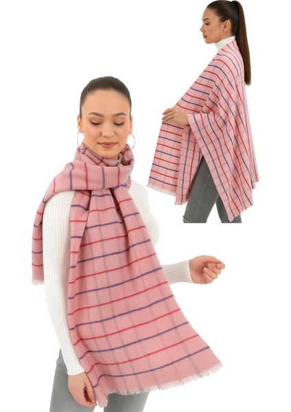 1 Adet Kadın Büyük Bedene Uygun Yumuşak Dokulu Kışlık Desenli Atkı Omuz Şalı fırsatları