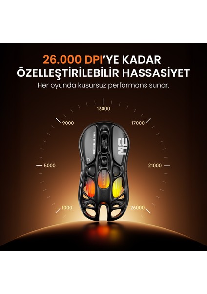 Mercury V75 Lite Hall Effect, Rapid Trigger 8.000 Hz Kablolu Manyetik Klavye + M2 26.000 Dpı Rgb Kablosuz Mouse Oyuncu Seti, Siyah modelleri