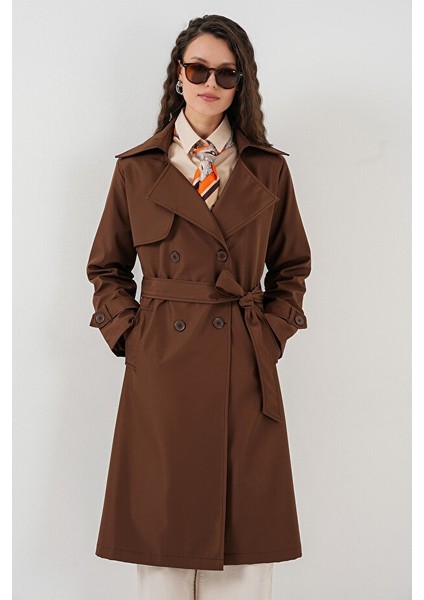 Kadın Pardesü&trençkot 5918 Kahverengi fiyatları