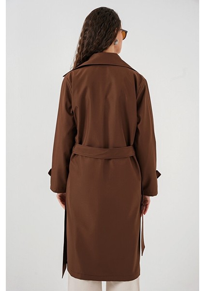 Kadın Pardesü&trençkot 5918 Kahverengi indirimleri