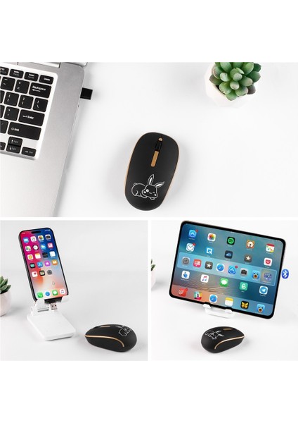 Apple/windows/microsoft Sistemleriyle Uyumlu USB + Type-C Bluetooth Üç Modlu Kompakt Bluetooth Kablosuz Fare (Yurt Dışından) fiyatları