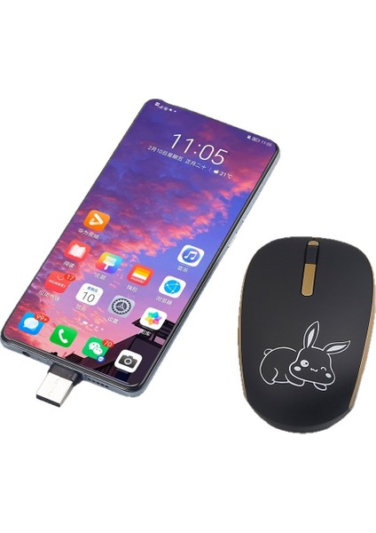 Apple/windows/microsoft Sistemleriyle Uyumlu USB + Type-C Bluetooth Üç Modlu Kompakt Bluetooth Kablosuz Fare (Yurt Dışından) modelleri