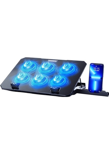 Dizüstü Bilgisayar Soğutucu Tabanı, Telefon Standı, Sessiz Dizüstü Bilgisayar Fanı Standı (Metal Olmayan Stand) (Yurt Dışından)
