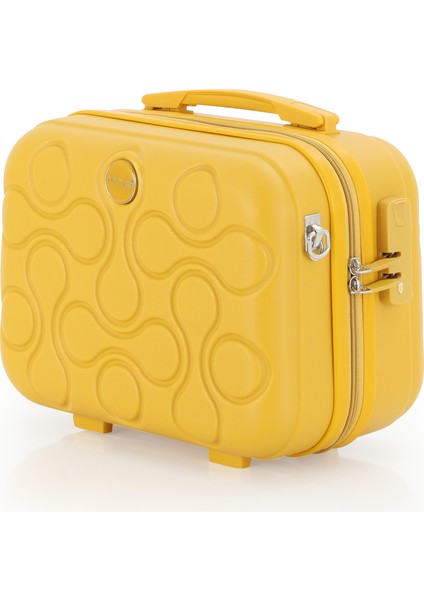 Polipropilen 3'lü Valiz Seti Büyük & Kabin & Makyaj V376