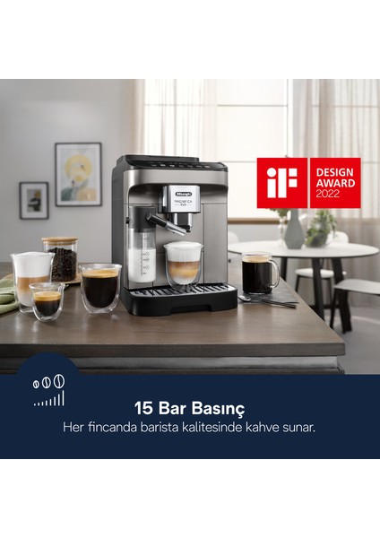 MAGNIFICA EVO Çekirdekten Fincana Kahve Makinesi ECAM290.81.TB fiyatları