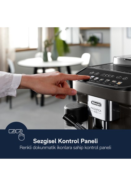 MAGNIFICA EVO Çekirdekten Fincana Kahve Makinesi ECAM290.81.TB fırsatları