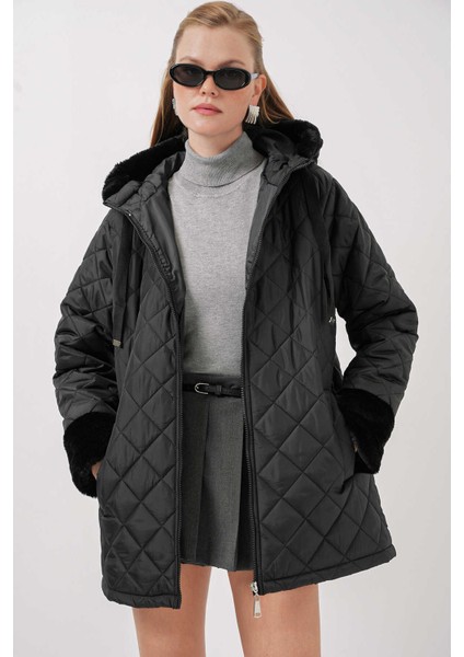 Kadın Mont 5197 Siyah