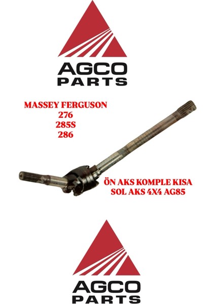Massey Ferguson 276-285-286 4x4 Ön Dif.aks Komple Kısa Ag-85 Dana Tip Agco