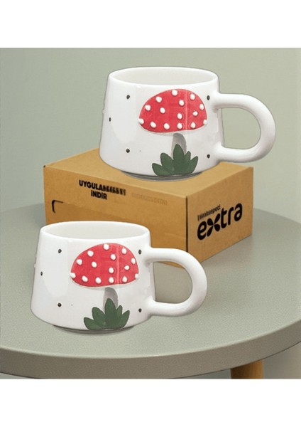 El Yapımı Seramik 2’li Kupa Seti fiyatları