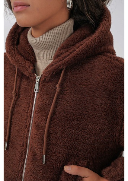 Kadın Mont 5193 Kahverengi fırsatları