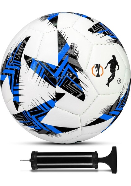 Futbol Topu Europe Ligi Pompalı Set Dayanıklı Sert Zemin Halı Saha Futbol Topu 100