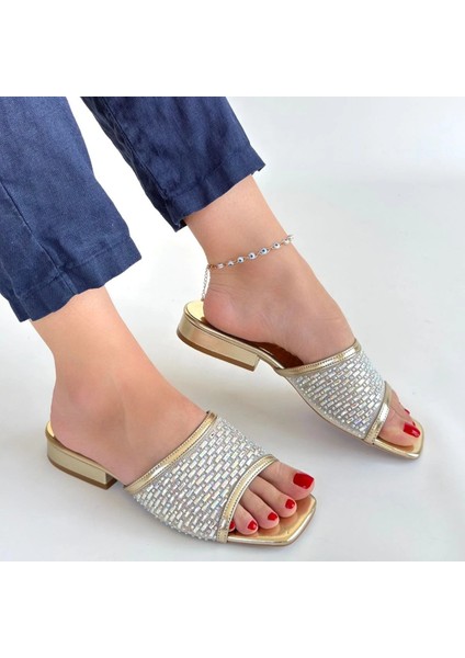 Ortu Gold Cilt Işlemeli Terlik fırsatları