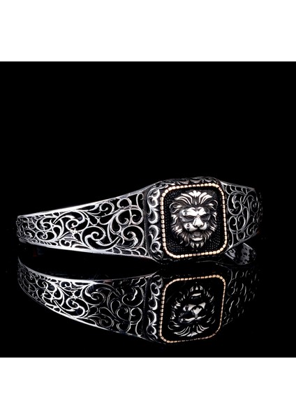 925 Ayar Gümüş Aslan Model Otantik Motif Erkek Bileklik fiyatları
