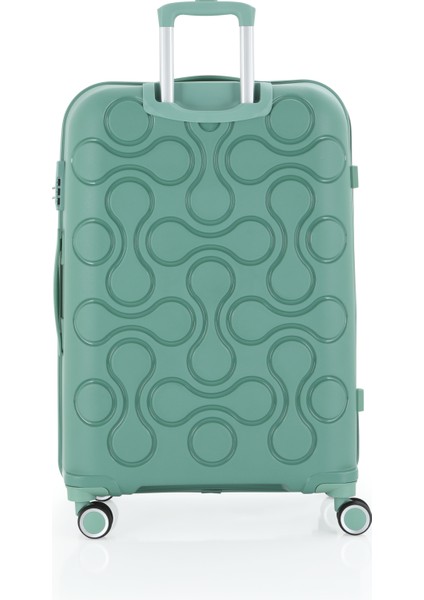 Polipropilen 3'lü Valiz Seti Büyük & Kabin & Makyaj V376