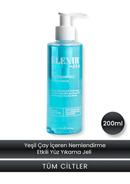Smooth Face Yüz Temizleme Jeli Tüm Cilt Tipleri İçin Doğal Yeşil Çay Özlü 200 ml
